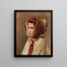 Portrait d'une dame avec un bonnet en vue de côté - Raimund Ritter von Wichera — kehystetty taideteos seinällä