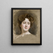 Nuori kaunotar - Raimundo de Madrazo y Garreta — kehystetty taideteos seinällä