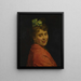 Un portrait d'une dame avec un châle rouge - Raimundo de Madrazo y Garreta — kehystetty taideteos seinällä