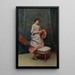 Aline, jolla on hattu - Raimundo de Madrazo y Garreta — kehystetty taideteos seinällä