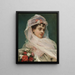 Aline Masson avec coiffe en mousseline - Raimundo de Madrazo y Garreta — kehystetty taideteos seinällä