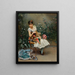 Aline avec des fleurs - Raimundo de Madrazo y Garreta — kehystetty taideteos seinällä