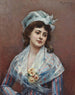 Contemplation - Raimundo de Madrazo y Garreta — näkymä teoksesta