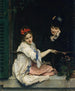 Filles à la fenêtre - Raimundo de Madrazo y Garreta — näkymä teoksesta