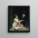 Filles à la fenêtre - Raimundo de Madrazo y Garreta — kehystetty taideteos seinällä