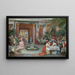 Bal maski -maalaus Ritz-hotellissa Pariisissa - Raimundo de Madrazo y Garreta — kehystetty taideteos seinällä