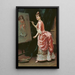 Malli, joka tekee kepposia - Raimundo de Madrazo y Garreta — kehystetty taideteos seinällä