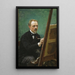 Federico de Madrazo maalaamassa - Raimundo de Madrazo y Garreta — kehystetty taideteos seinällä