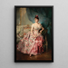 Naisen muotokuva - Raimundo de Madrazo y Garreta — kehystetty taideteos seinällä