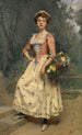 Keväinen kauneus - Raimundo de Madrazo y Garreta — kehystetty taideteos seinällä