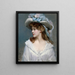 Femme en blanc - Raimundo de Madrazo y Garreta — kehystetty taideteos seinällä