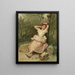 Nuori tyttö istuu puun juurella - Raimundo de Madrazo y Garreta — kehystetty taideteos seinällä