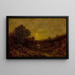 Kultainen hohde - Ralph Albert Blakelock — kehystetty taideteos seinällä