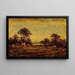 Indiankylämaalaus - Ralph Albert Blakelock — kehystetty taideteos seinällä