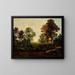 maisemasta puiden kanssa - Ralph Albert Blakelock — kehystetty taideteos seinällä