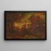 Kuun nousun - Ralph Albert Blakelock — kehystetty taideteos seinällä