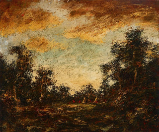 Aamun valosta - Ralph Albert Blakelock — näkymä teoksesta