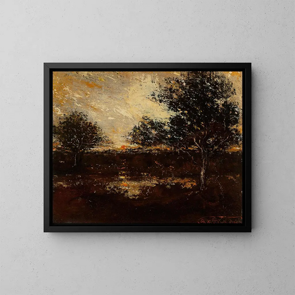Réflexions - Ralph Albert Blakelock — kehystetty taideteos seinällä