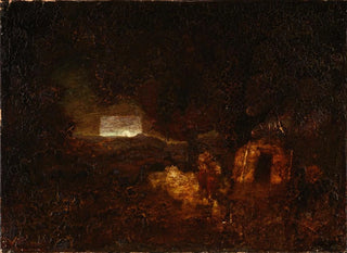 Les Constructeurs de pirogues - Ralph Albert Blakelock — näkymä teoksesta