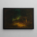 Sisämaalaus metsästä - Ralph Albert Blakelock — kehystetty taideteos seinällä