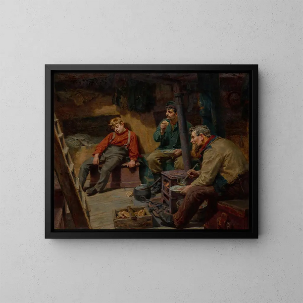 Son ensimmäinen matka - Ralph Hedley — kehystetty taideteos seinällä