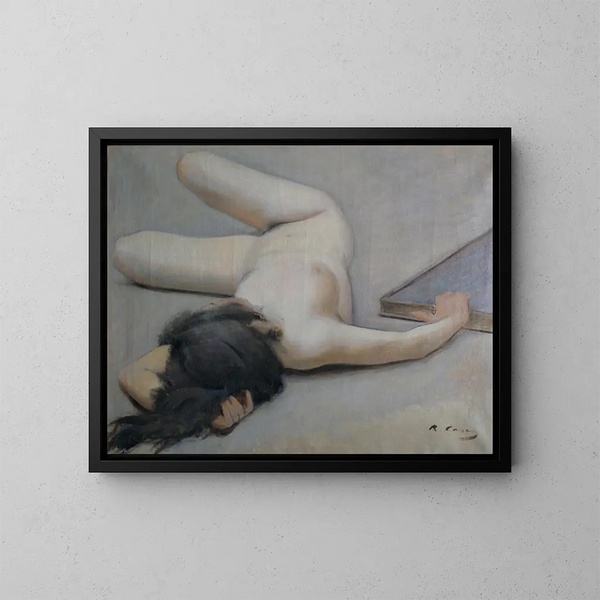 Nu naisellinen - Ramon Casas — kehystetty taideteos seinällä