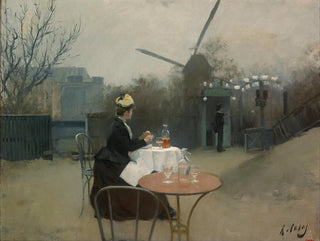 Ulkoilmamaalaus - Ramon Casas — näkymä teoksesta