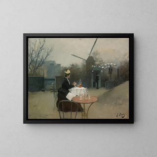 Ulkoilmamaalaus - Ramon Casas — kehystetty taideteos seinällä