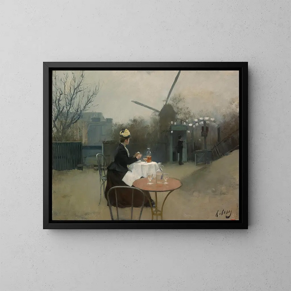 Ulkoilmamaalaus - Ramon Casas — kehystetty taideteos seinällä