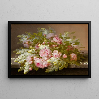 Raoul M De Longpr - Floral Still Life.webp