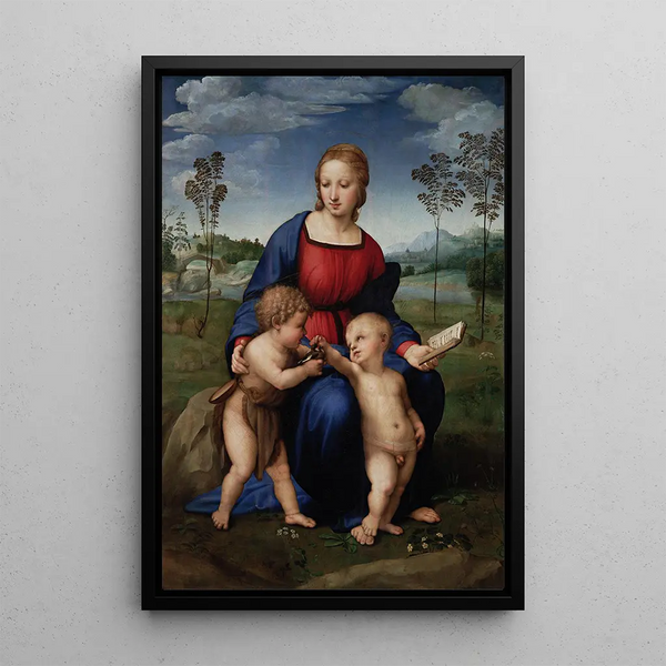Madonna kultakuoriainen - Raphaël — kehystetty taideteos seinällä