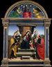 La Vierge à l'Enfant trônant avec des saints - Raphaël — näkymä teoksesta
