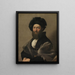 Portrait de Baldassarre Castiglione - Raphaël — kehystetty taideteos seinällä