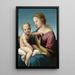 Niccolini-Cowperin Madonna - Raphaël — kehystetty taideteos seinällä