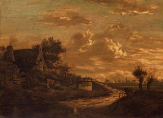 Raphael Govertsz Camphuysen - Landscape at Sunset.webp