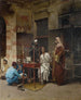 Le vendeur de tabac du Caire - Raphael von Ambros — näkymä teoksesta