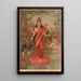 Lakshmi - Raja Ravi Varma — kehystetty taideteos seinällä