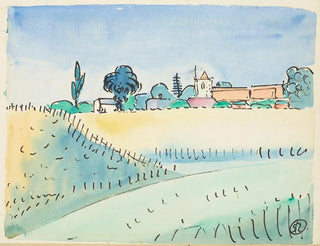 Raymond McIntyre - Landscape with church.webp