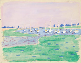 Yachts dans le port de Bosham - Raymond McIntyre — näkymä teoksesta
