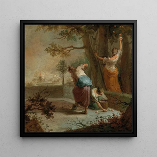 Récolte de pommes - Januarius Zick
