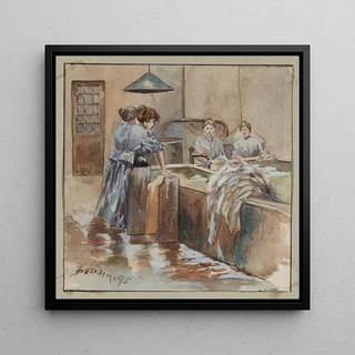 Refuge Pauline Roland, rue Fessart, le lavoir - F. Sguin