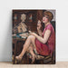 Maalauksen jäljennös Reine de coeur - Portrait de Lili - Gerda Wegener