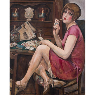 Reine de coeur - Portrait de Lili - Gerda Wegener | Reproduction Tableau Décoration murale affiche copie