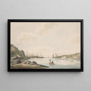 Reinier Frederik baron van Raders - Gezicht op de haven van Curaao.webp