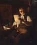 Homme lisant à la lueur des bougies - Rembrandt Peale — näkymä teoksesta