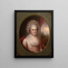 Martha Washington - Rembrandt Peale — kehystetty taideteos seinällä