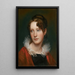 Rosalba Pealeen muotokuva - Rembrandt Peale — kehystetty taideteos seinällä