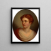 Portrait d'une jeune fille - Rembrandt Peale — kehystetty taideteos seinällä