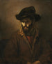 Un homme barbu portant un chapeau - Rembrandt van Rijn — näkymä teoksesta