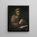Un homme âgé en prière - Rembrandt van Rijn — kehystetty taideteos seinällä